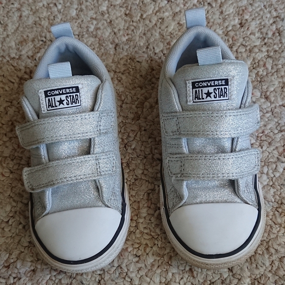 Converse Chuck Taylor All Star sneakers sparkly gray size 9 - Picture 8 of 14